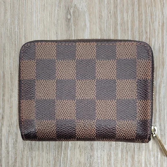 Louis Vuitton Damier Ebene Checkered Zippy Coin Purse - Picture 2 of 11